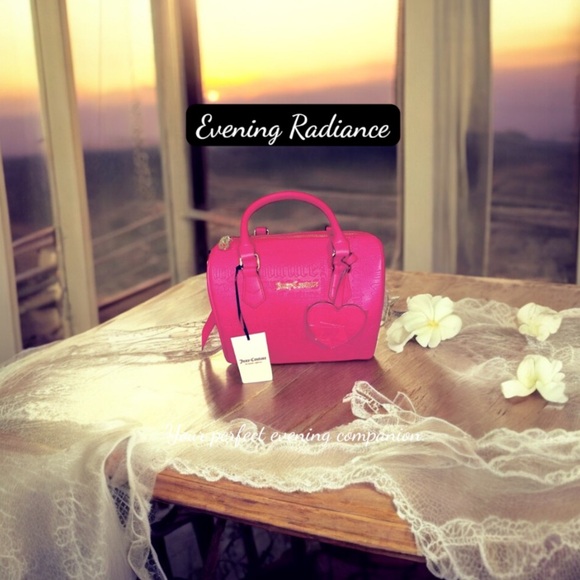 NWT JUICY COUTURE "FREE LOVE" Embossed Satchel - Picture 4 of 16